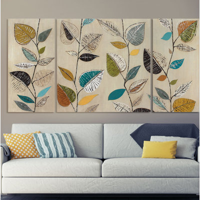" Dancing Leaves III " Painting Print