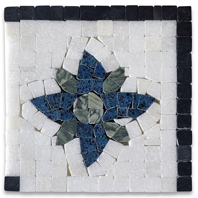 Carreau de mosaïque en marbre Baroque