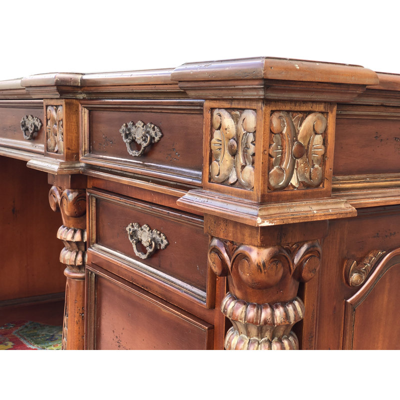 Bureau de direction Bellos, Gris / Brun