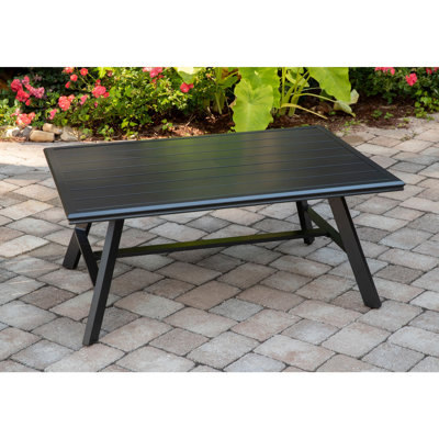 Beatty Rectangular Metal Outdoor Coffee Table , 29.8'' in. W 41.77'' in. D