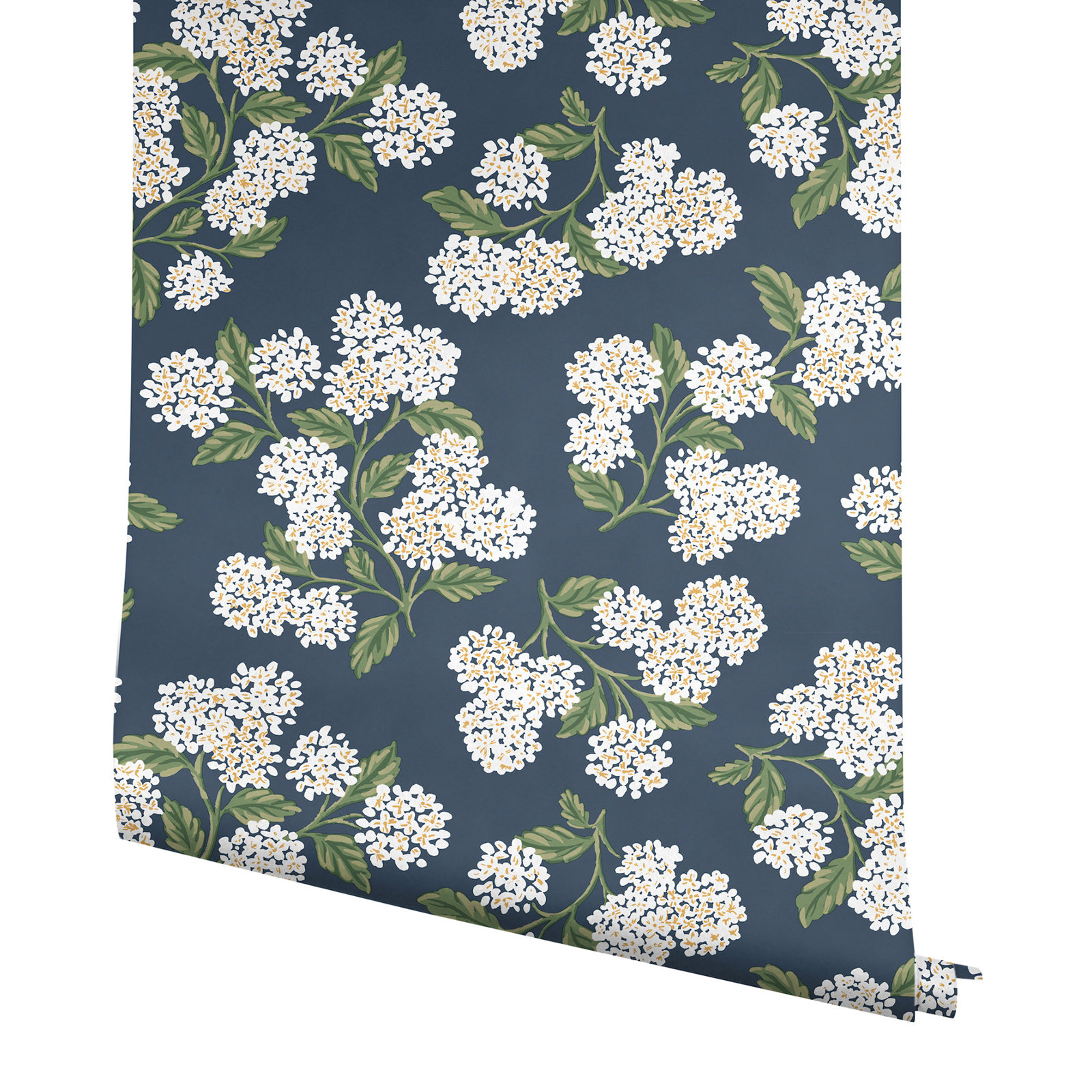 Hydrangea Self-Adhesive Roll, Navy