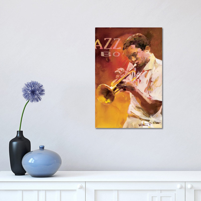 Jazzman I by Willem Haenraets - Wrapped Canvas Print, 30.48 cm H x 45.72 cm W