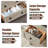 Addeline 54"W Farmhouse 7 - Drawers Dresser Organizer, Wood Rustic Wide Chest of Drawers-1621100516