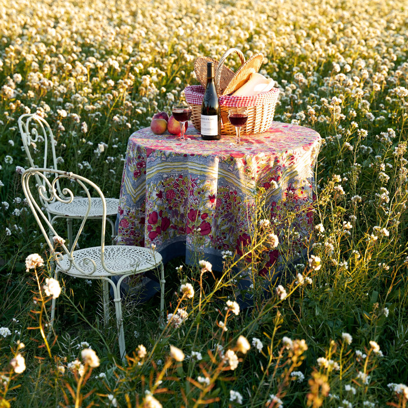 Red Barrel Studio® Leana Floral Cotton Tablecloth & Reviews | Wayfair