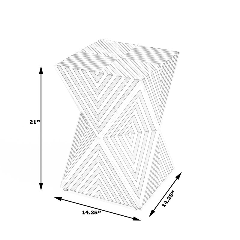 Trubadur Bone Inlay Side Table