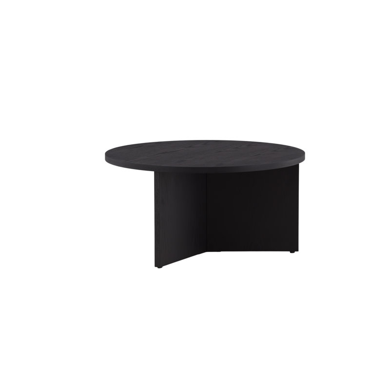 Konke Cross Legs Coffee Table, Black, 32.5 H x 65 W x 65 D cm
