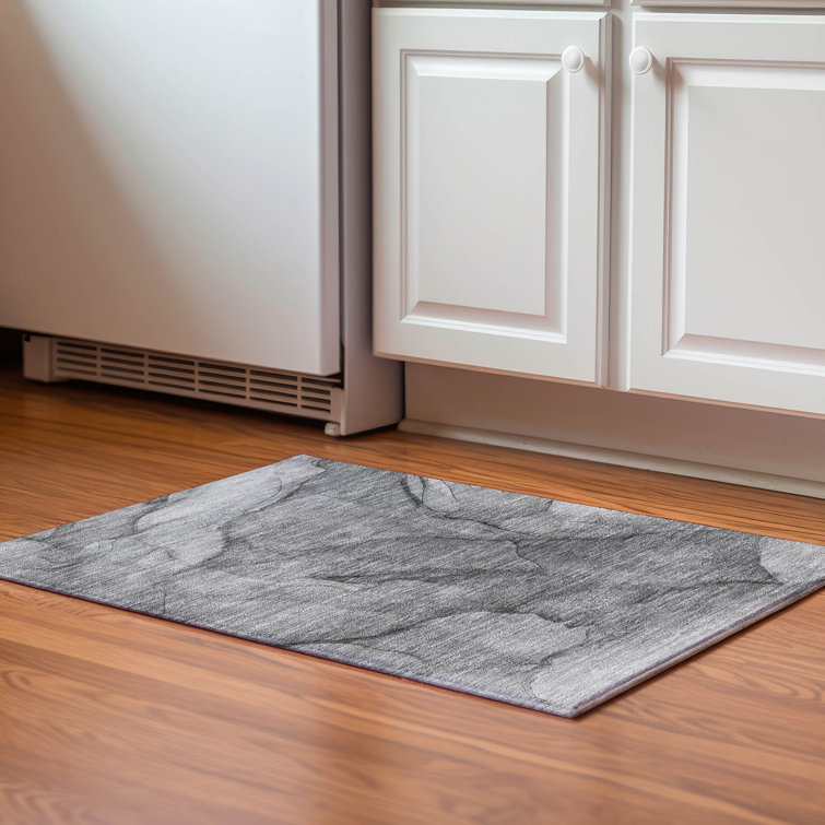 Premium Machine Washable Cerrito AMF607 Gray Rug