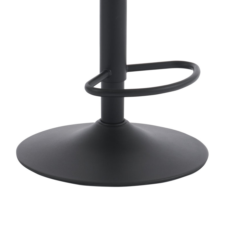 Swivel Upholstered Adjustable Height Counter Stool, Gray