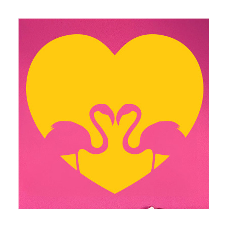 Animals Wall Decal, Dark Yellow