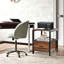 Table de chevet 1 tiroir en brun antique