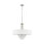 Lustre cylindrique avec accents de cristal Claudelle