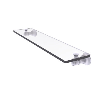 Freyja Glass Accent Shelf with Towel Bar