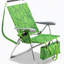 Chaise de plage pliable avec appui-tête et porte-gobelet, hauteur du siège de 43 cm, structure en aluminium, 7 positions d'inclinaison pour se détendre au bord de la piscine ou sur la terrasse.