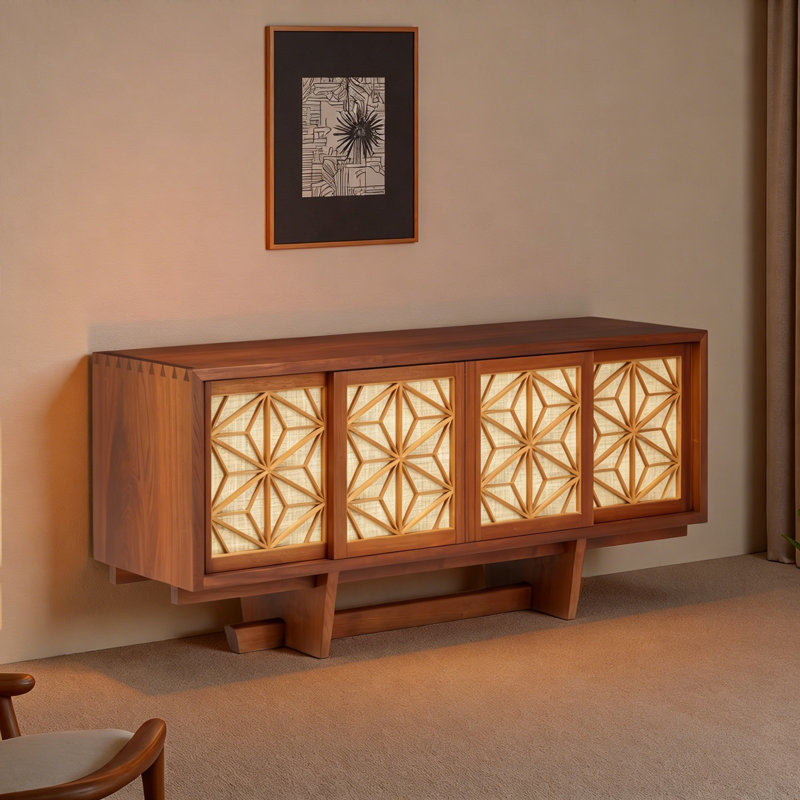 Solid Wood Minimalist Sideboard