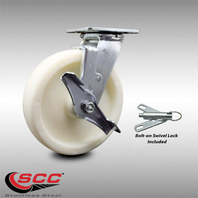 Stainless Steel Nylon Caster