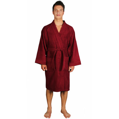 100% Cotton Terry Cloth Boy / Man+ Above Knee Bathrobe with Pockets and Hood for Kids