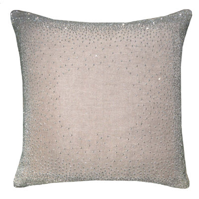Lurex Linen Square Throw Pillow