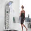 Shower Panel Tower System,7-Function Shower Wall Panel, LED Rain Waterfall Shower Column Head,Shower Tower Panel With full Body Shower System Tub Shower With Bidet-86456412