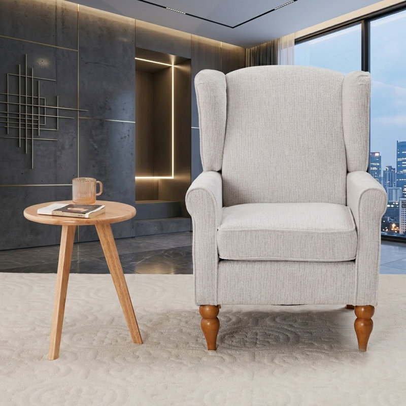 Fauteuil à oreilles Traditional, Beige