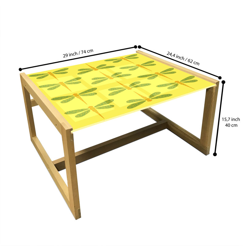 Jaecob Sled Coffee Table, 62cm H x 74cm W x 40cm D