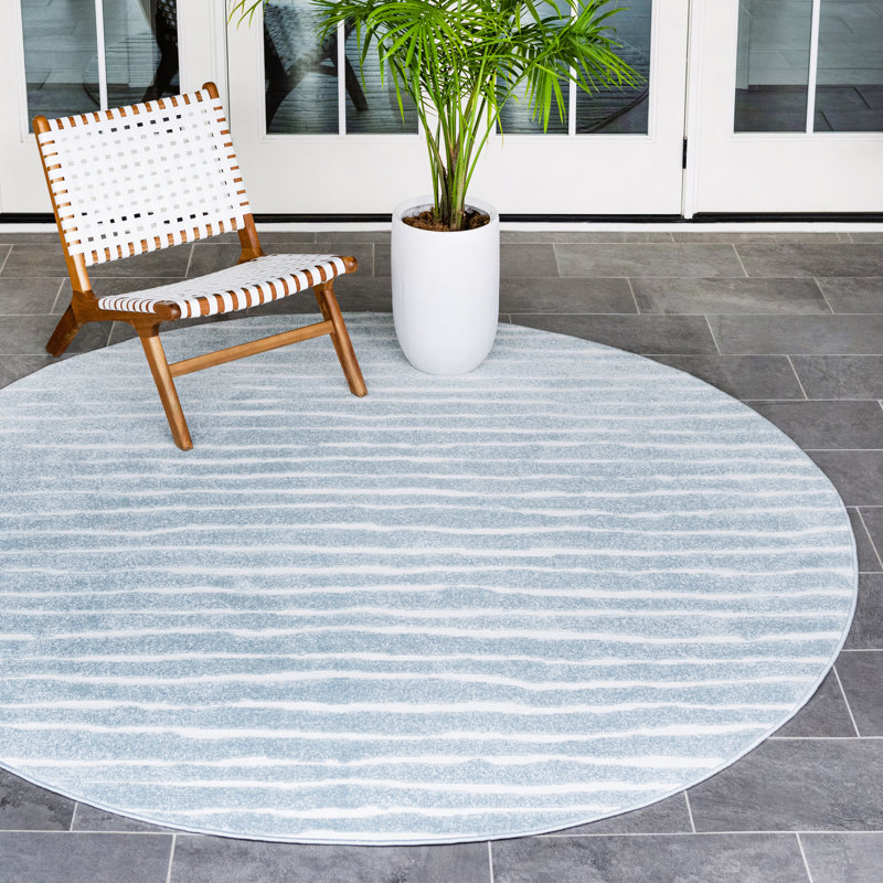 Tapis d'extérieur Ola, Rond 8 pi