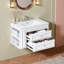 Meuble-lavabo mural simple 30 po avec lavabo en céramique flottant 2 tiroirs Design moderne-318065303