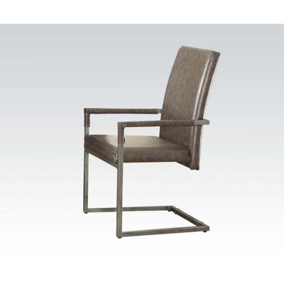 Engelman 19'' H Faux Leather Upholstered Armchair