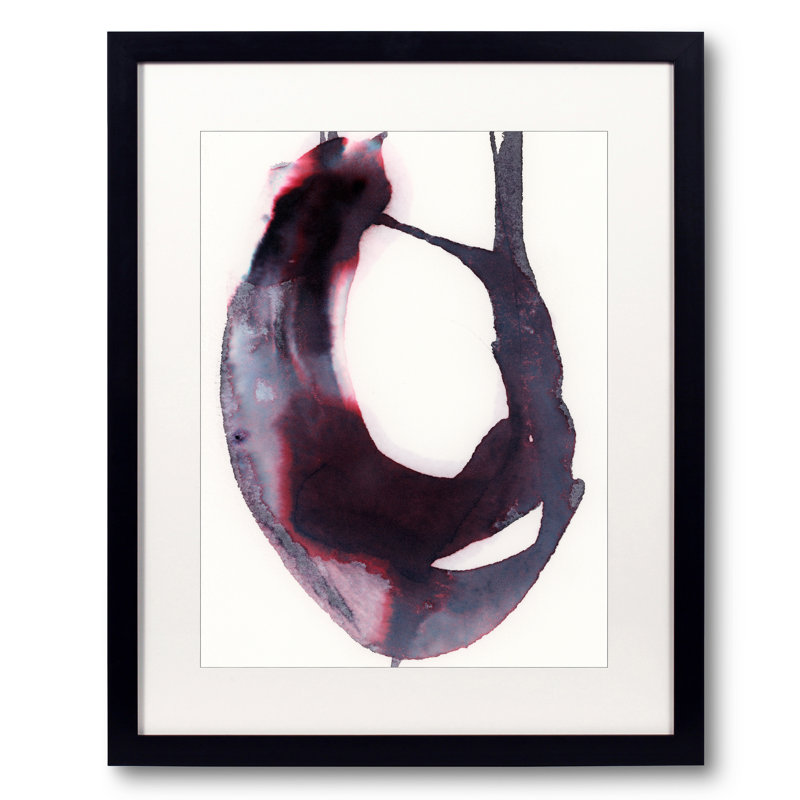 Transition par KC Pollak - impression, Papier avec cadre noir, Blanc, 30" H x 24" W