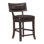 Rustic Aesthetic  Finish Counter Height Chair Set of 2