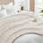 Peace Nest Soft Chenille Chunky Knit Throw Blanket Cozy Textured Blanket (White)-116192687