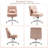 Upholstered Armless Task Office Chair without Wheels-1870263465