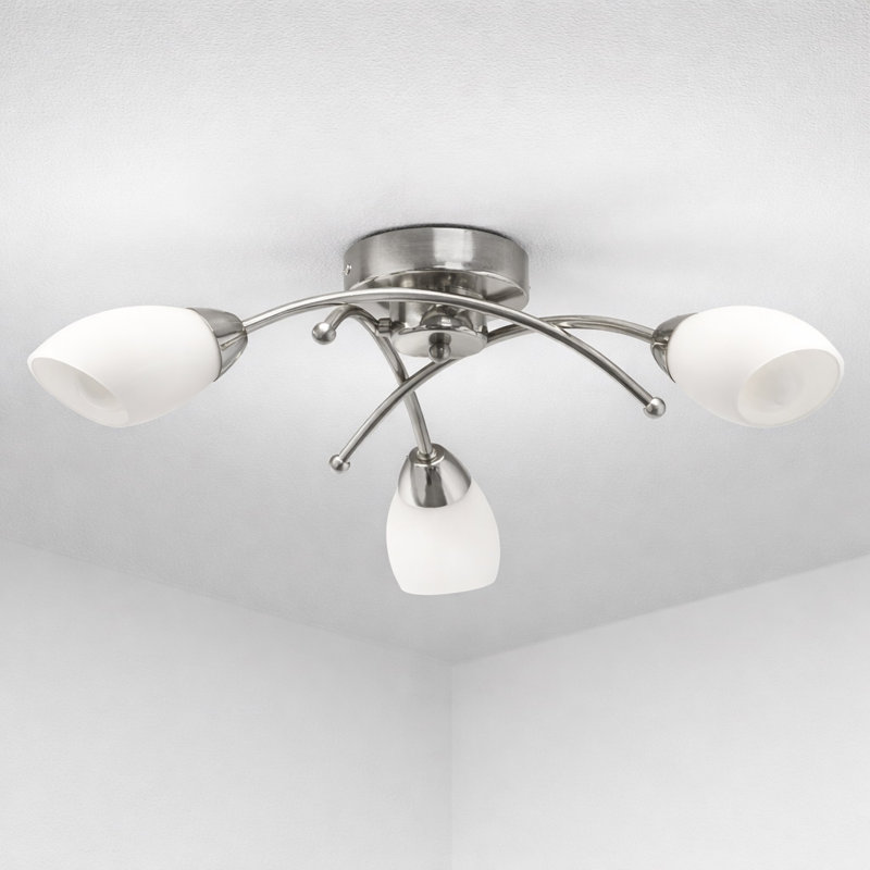 ALBANY 3 LIGHT SEMI FLUSH PENDANT