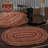 Patrick Jute Geometric Oval Placemat