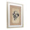 Crâne de cow-boy rétro, impression encadrée sous verre, design par Arlington Prints