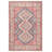 Machine Washable Southwestern Woven Area Rug in Red/Cream/Blue-475727825