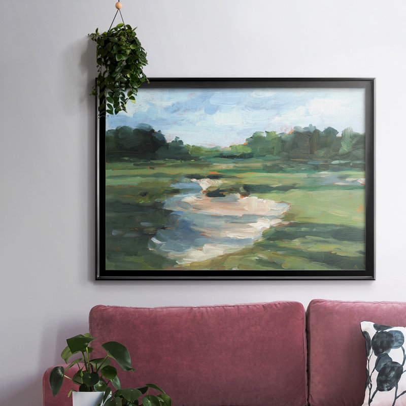 Golf Course Study I, reproduction d'art sur toile, Noir, H 30 po x l 44 po x P 1,5 po