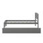 Lit plateforme simple avec lit gigogne
