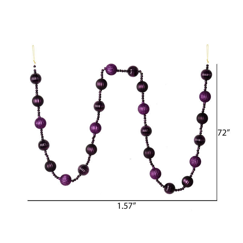 Ornement guirlande 6 ', Lilas