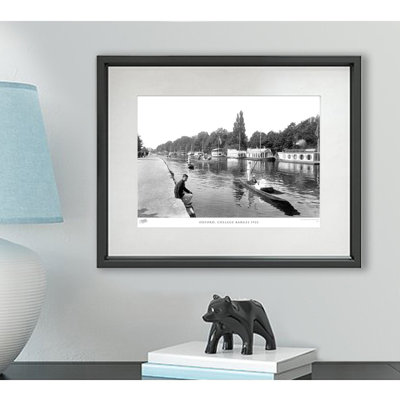 Oxford, College Barges 1922 by Francis Frith - Single Picture Frame Print