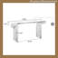 Console de 60 pouces avec rangement ouvert, fabrication en placage de bois massif-1541772809