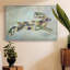 Fantastic Florals Hare, Running - Reproduction sur toile flottante-92469980-92469984
