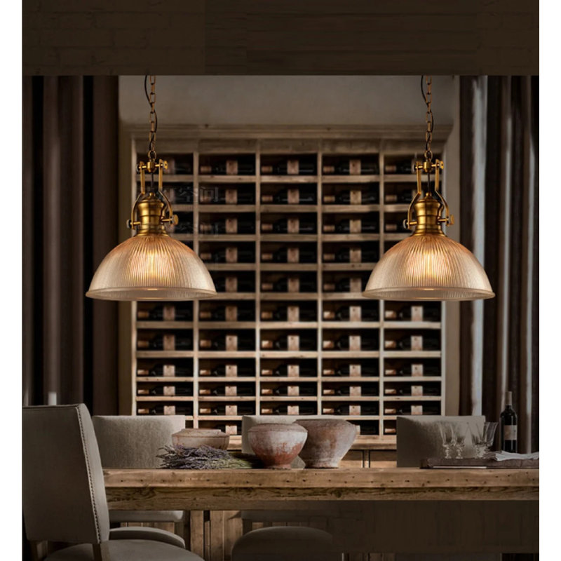 1 - Light Single Glass Dome Pendant