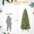 8FT Pre-Lit Slim Christmas Tree