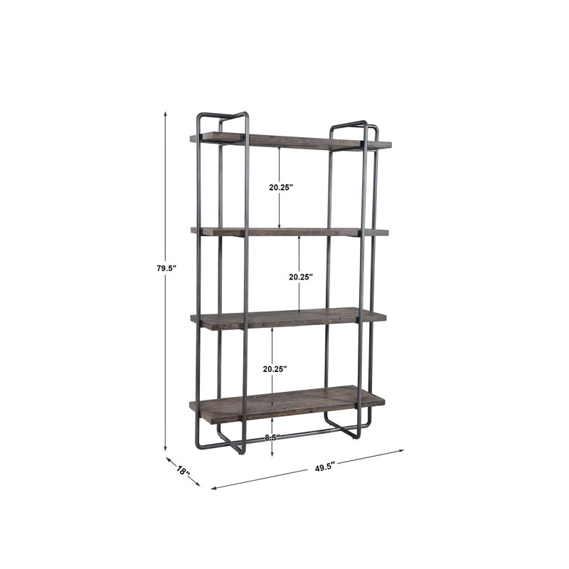 Geffrey Wide Etagere Bookcase