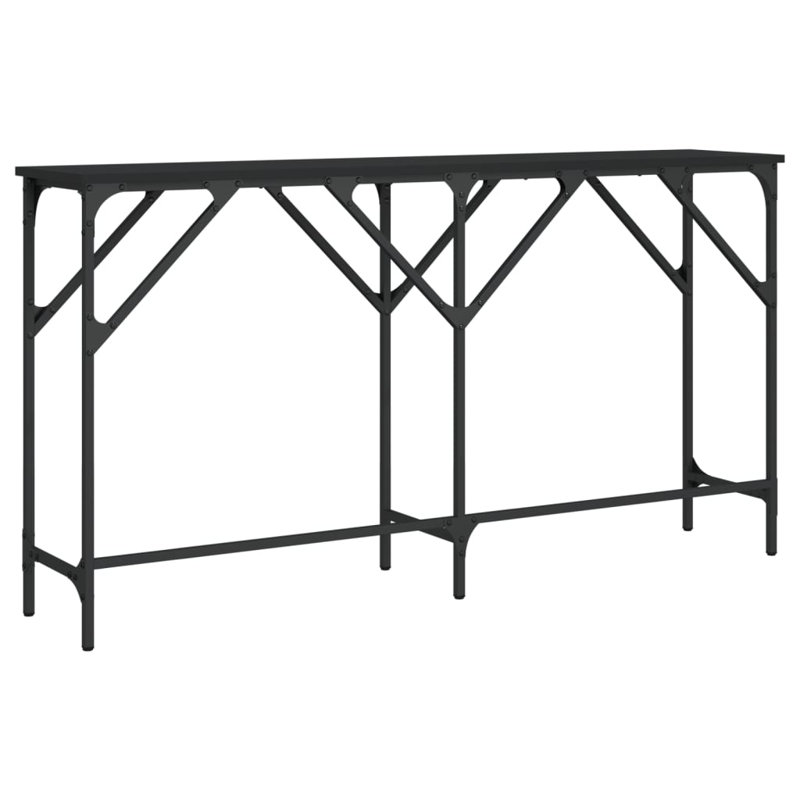 Walty Console Table, Black, 29.5" H x 55.1" W x 11.4" D