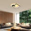 Square 33Cm LED Flush Mount With Remote