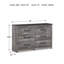 Commode 6 tiroirs Bronyan