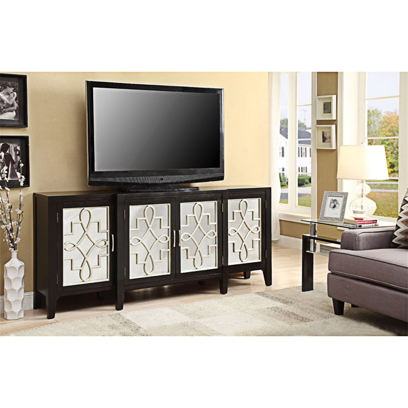 Kacia Console Table In Antique  90188, Black