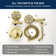 Dual Shower Faucet Set with Valve High Pressure 2 in 1 Shower Combo Set Shower System with Handheld