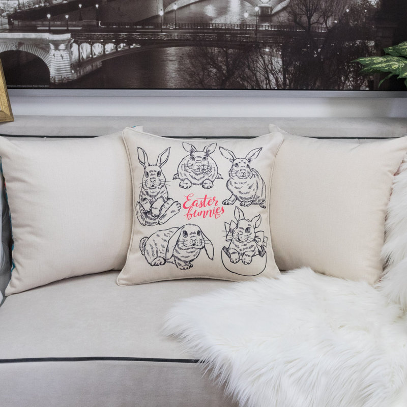  Easter Throw Pillow